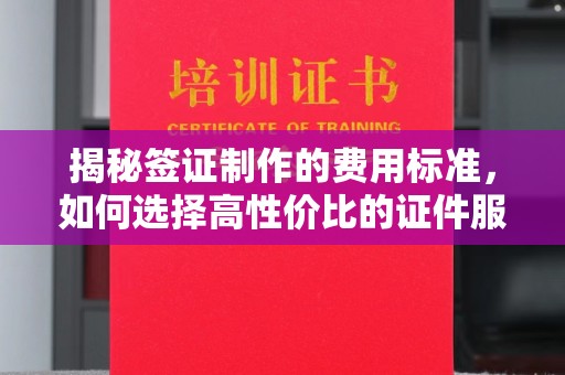 周至揭秘签证制作的费用标准，如何选择高性价比的证件服务